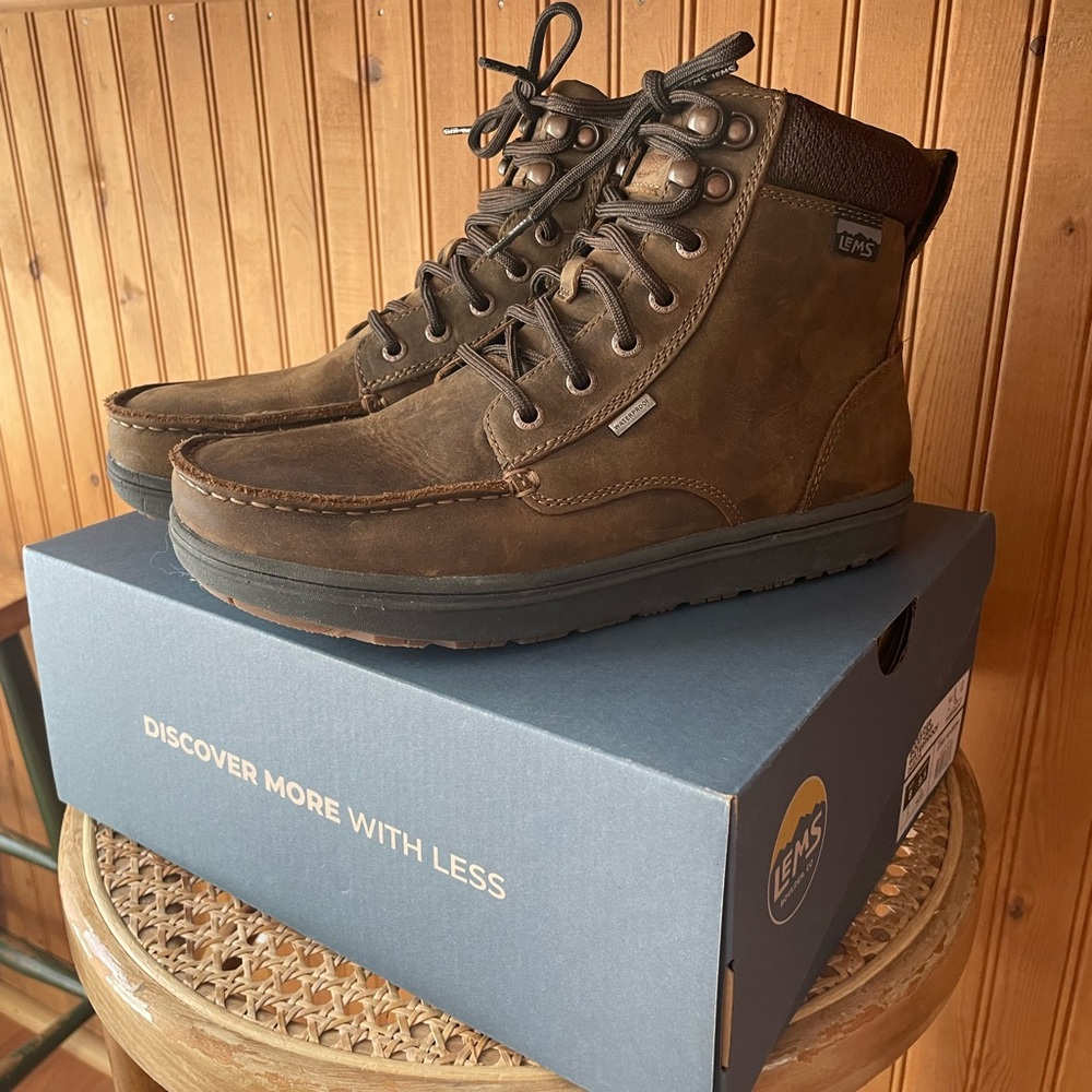 Lems boulder boot grip waterproof Dakota mens 7.5 womens 9